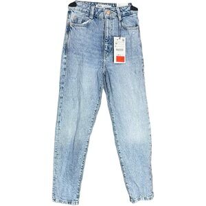 Zara Mom Fit Jeans Light Blue